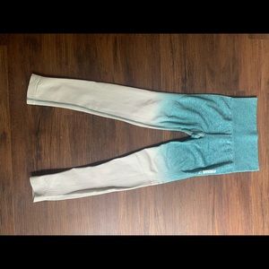 Gymshark Leggings, Blue/White ombré, Small